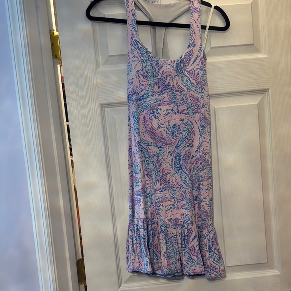 Lilly Pulitzer Luxletic Pink and Blue Dress